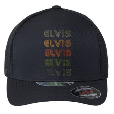 Love Heart Elvis Tee Grunge Vintage Style Black Elvis Flexfit Unipanel Trucker Cap