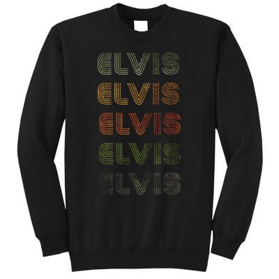 Love Heart Elvis Tee Grunge Vintage Style Black Elvis Tall Sweatshirt