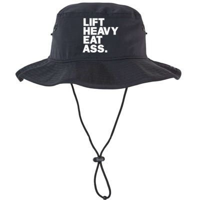 Lift Heavy Eat Ass Funny Adult Humor Workout Fitness Gym Legacy Cool Fit Booney Bucket Hat