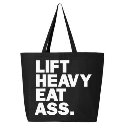 Lift Heavy Eat Ass Funny Adult Humor Workout Fitness Gym 25L Jumbo Tote