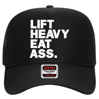 Lift Heavy Eat Ass Funny Adult Humor Workout Fitness Gym Hat