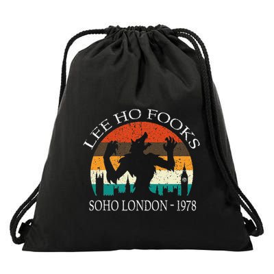 L.E.E H.O F.O.O.K.S Distressed Drawstring Bag