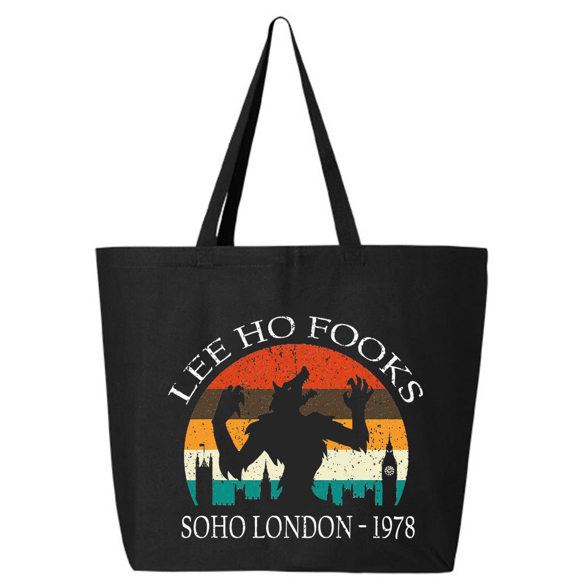 L.E.E H.O F.O.O.K.S Distressed 25L Jumbo Tote