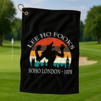 L.E.E H.O F.O.O.K.S Distressed Golf Towel