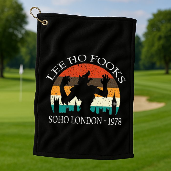 L.E.E H.O F.O.O.K.S Distressed Golf Towel