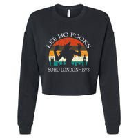 L.E.E H.O F.O.O.K.S Distressed Cropped Pullover Crew