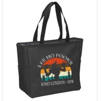 L.E.E H.O F.O.O.K.S Distressed Zip Tote Bag
