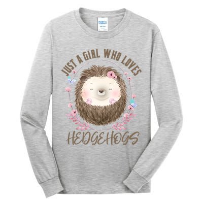 Loves Hedgehogs Forest Animal Cute Hedgehog  Tall Long Sleeve T-Shirt
