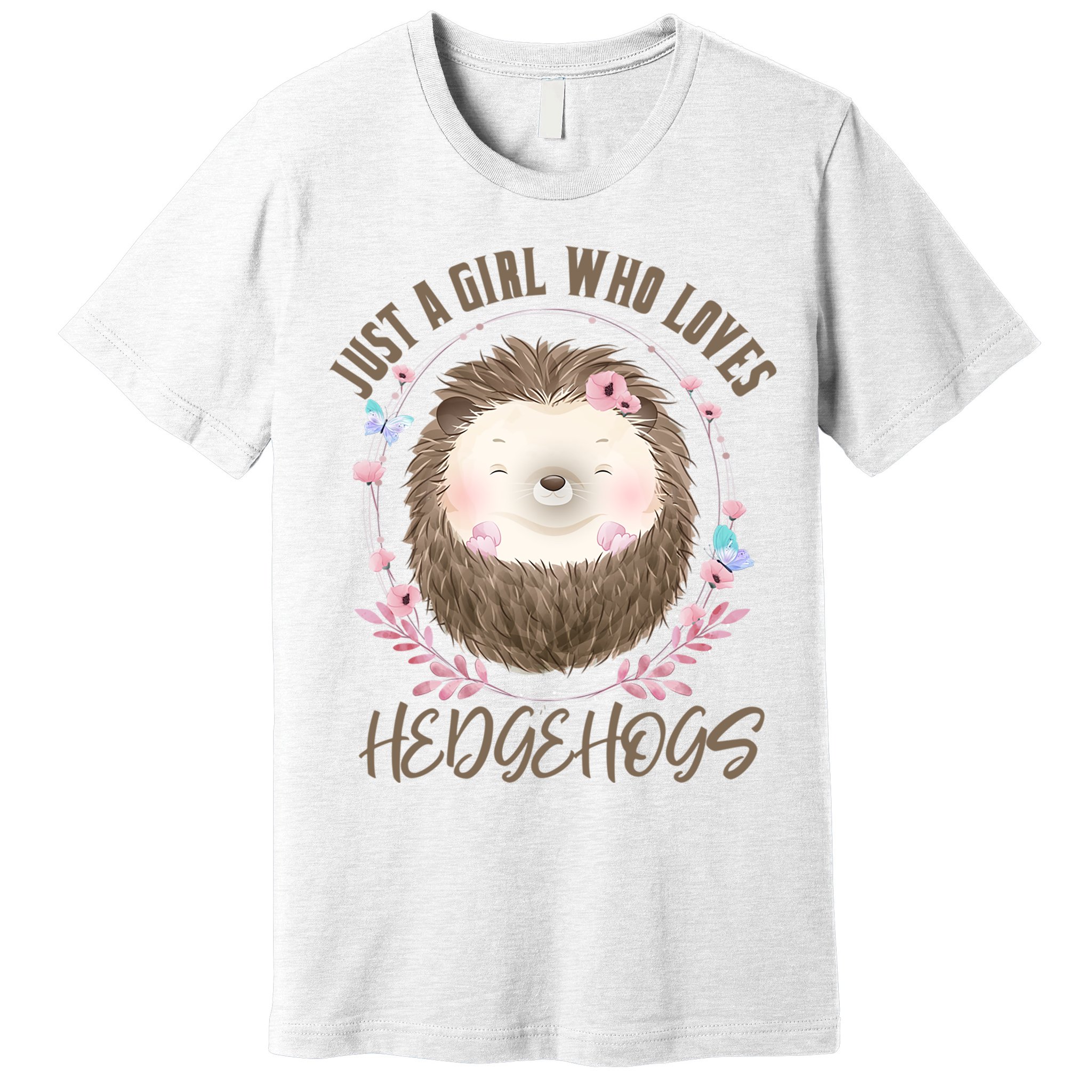Loves Hedgehogs Forest Animal Cute Hedgehog  Premium T-Shirt