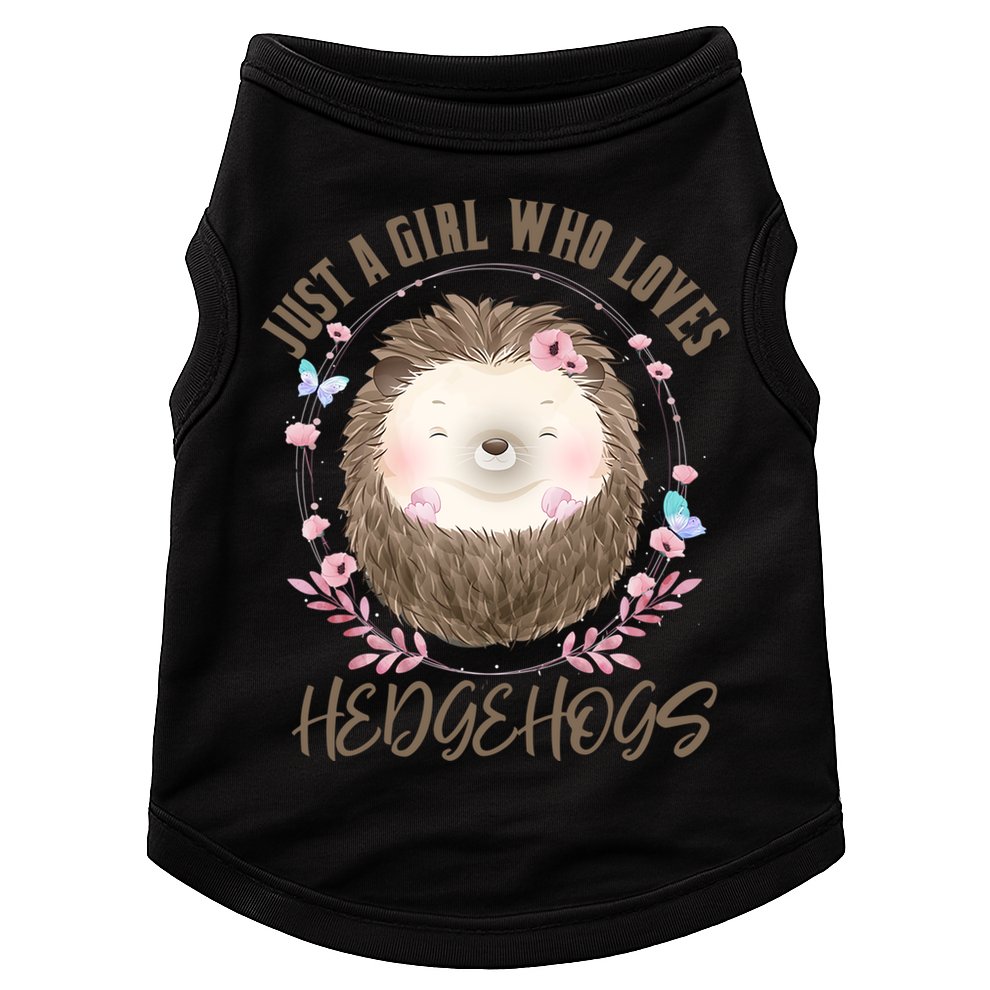 Loves Hedgehogs Forest Animal Cute Hedgehog  Doggie Tank