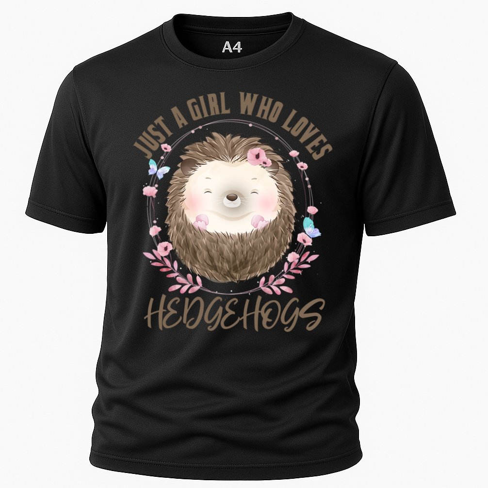 Loves Hedgehogs Forest Animal Cute Hedgehog  Cooling Performance Crew T-Shirt