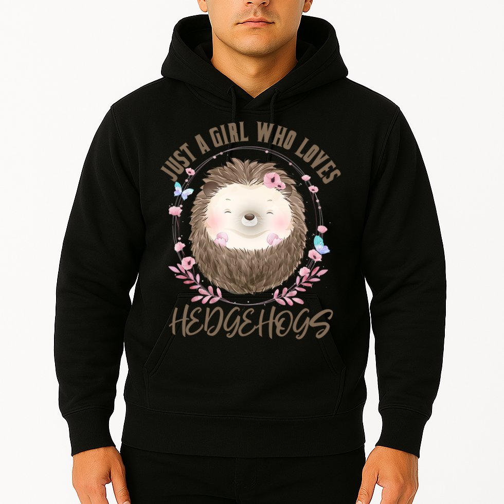 Loves Hedgehogs Forest Animal Cute Hedgehog  Hoodie
