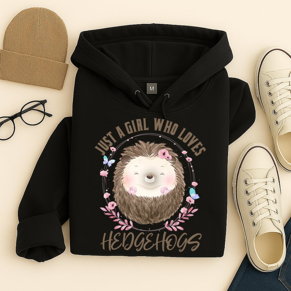 Loves Hedgehogs Forest Animal Cute Hedgehog  Hoodie