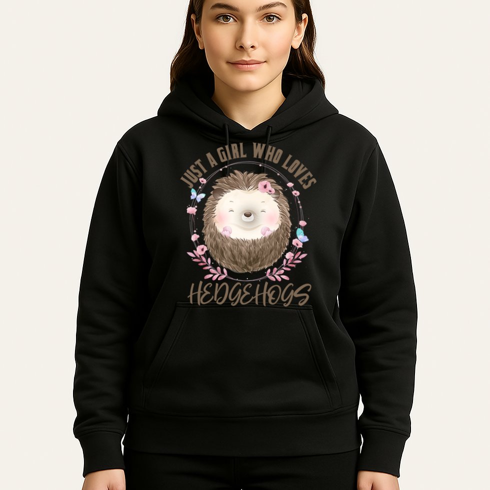 Loves Hedgehogs Forest Animal Cute Hedgehog  Hoodie
