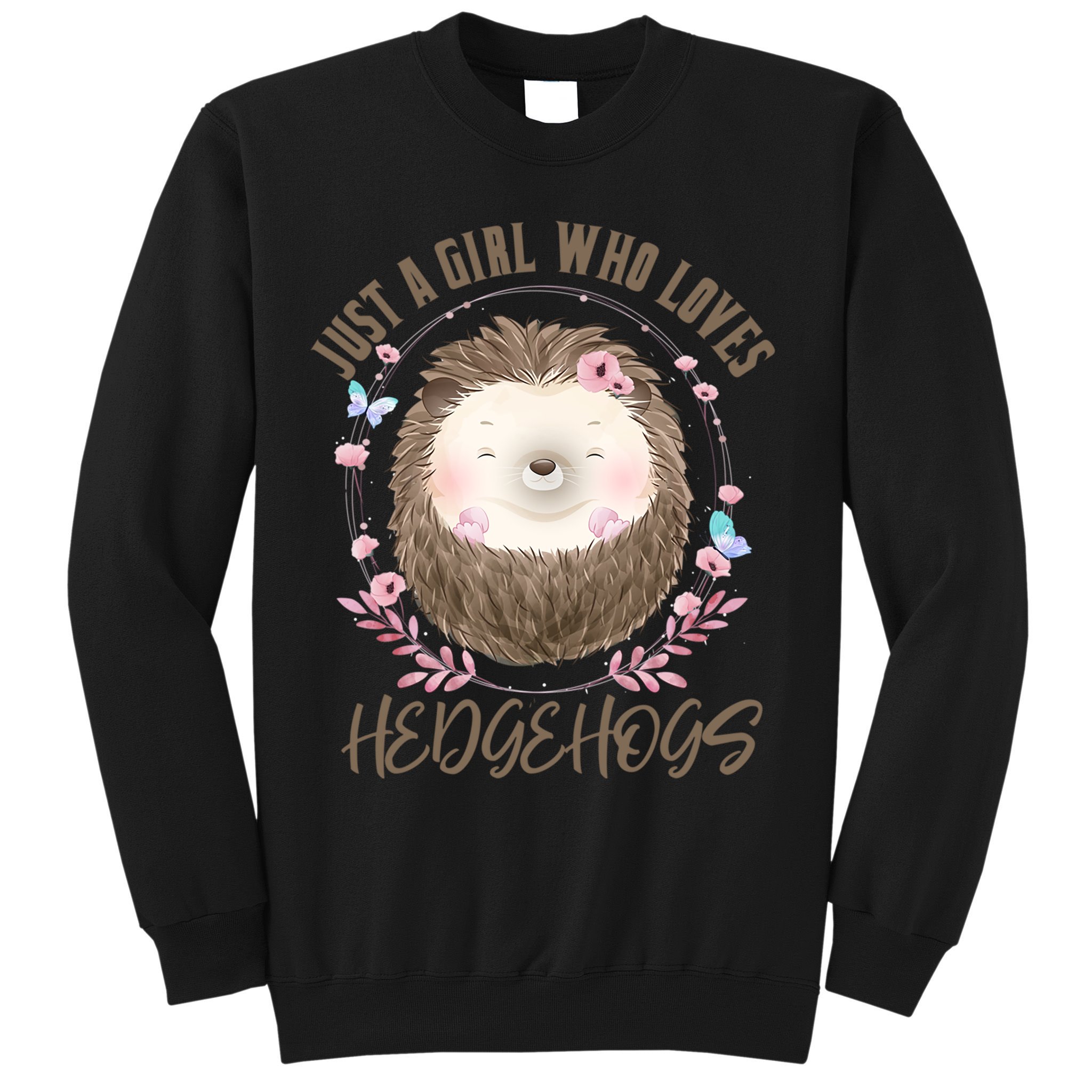 Loves Hedgehogs Forest Animal Cute Hedgehog  Sweatshirt