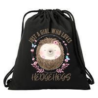 Loves Hedgehogs Forest Animal Cute Hedgehog  Drawstring Bag