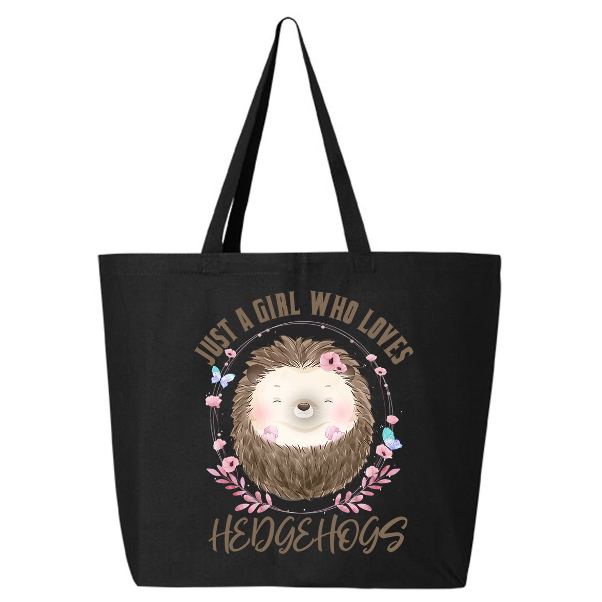 Loves Hedgehogs Forest Animal Cute Hedgehog  25L Jumbo Tote