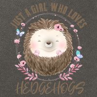 Loves Hedgehogs Forest Animal Cute Hedgehog  Cotton Canvas Backpack