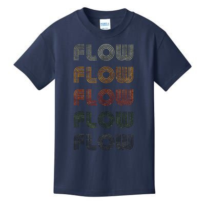 Love Heart Flow Grunge Vintage Style Black Flow Kids T-Shirt