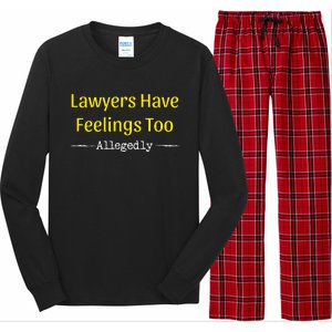 Lawyers Have Feelings Too Allegedly Long Sleeve Pajama Set