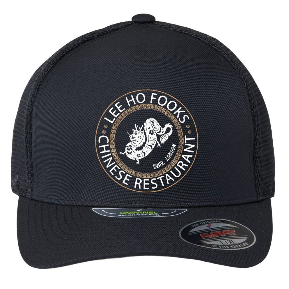 L.E.E H.O F.O.O.K.S Chinese Restaurant Flexfit Unipanel Trucker Cap