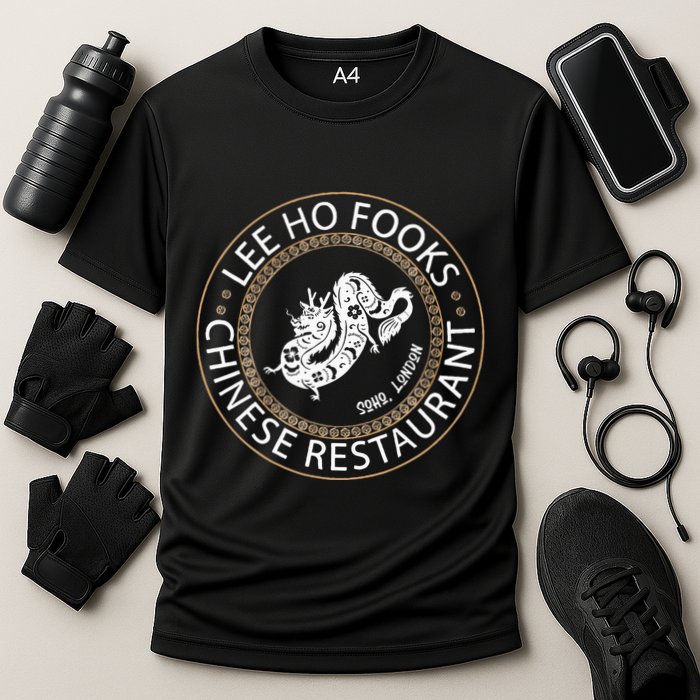 L.E.E H.O F.O.O.K.S Chinese Restaurant Cooling Performance Crew T-Shirt