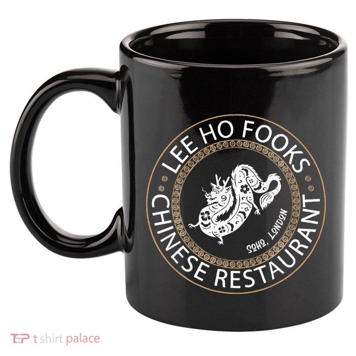 L.E.E H.O F.O.O.K.S Chinese Restaurant 11oz C Handle Ceramic Mug