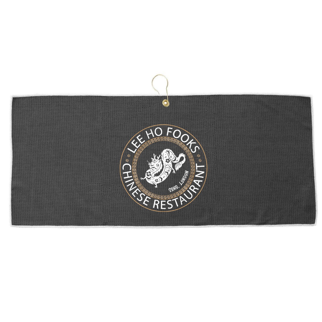 L.E.E H.O F.O.O.K.S Chinese Restaurant Large Microfiber Waffle Golf Towel