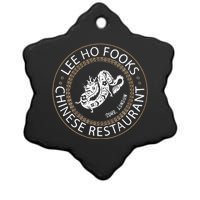 L.E.E H.O F.O.O.K.S Chinese Restaurant Ceramic Star Ornament