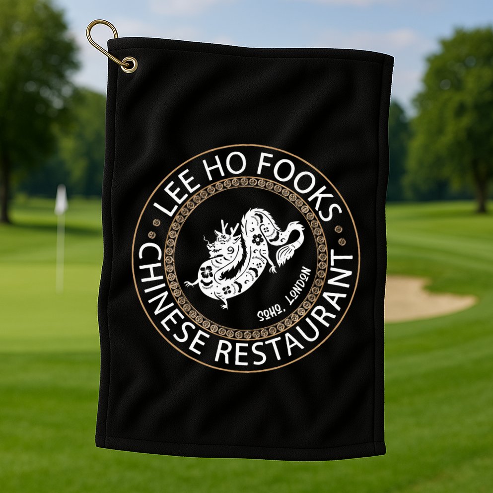 L.E.E H.O F.O.O.K.S Chinese Restaurant Golf Towel