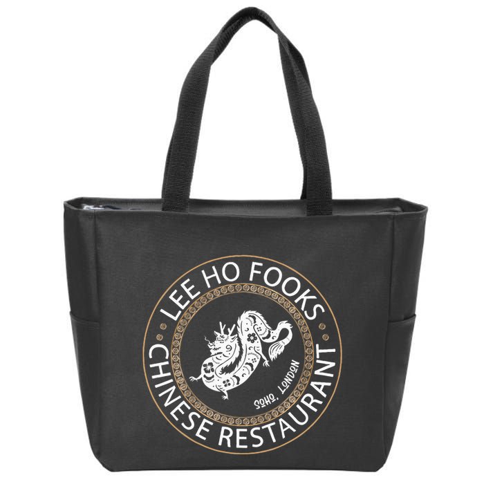 L.E.E H.O F.O.O.K.S Chinese Restaurant Zip Tote Bag