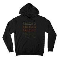 Love Heart Falcao Grunge Vintage Style Black Falcao Hoodie