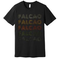 Love Heart Falcao Grunge Vintage Style Black Falcao Premium T-Shirt