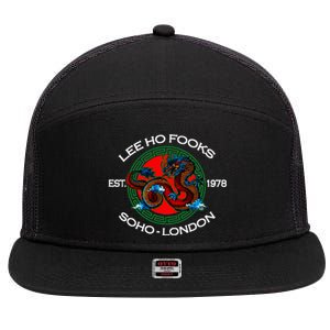 L.E.E H.O F.O.O.K.S Chinese Restaurant 7 Panel Mesh Trucker Snapback Hat