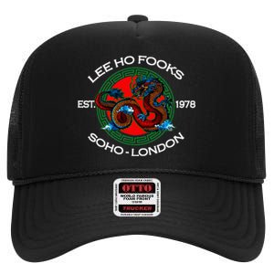 L.E.E H.O F.O.O.K.S Chinese Restaurant High Crown Mesh Back Trucker Hat