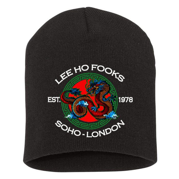 L.E.E H.O F.O.O.K.S Chinese Restaurant Short Acrylic Beanie