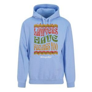 Lawyers Have Feelings Too Allegedly Funny Attorney Retro Funny Gift Unisex Surf Hoodie