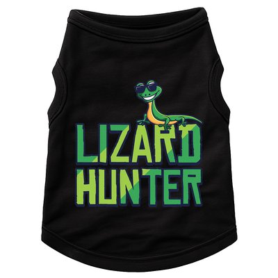 Lizard Hunter Funny Gecko Reptile Owner Gift Doggie Tank