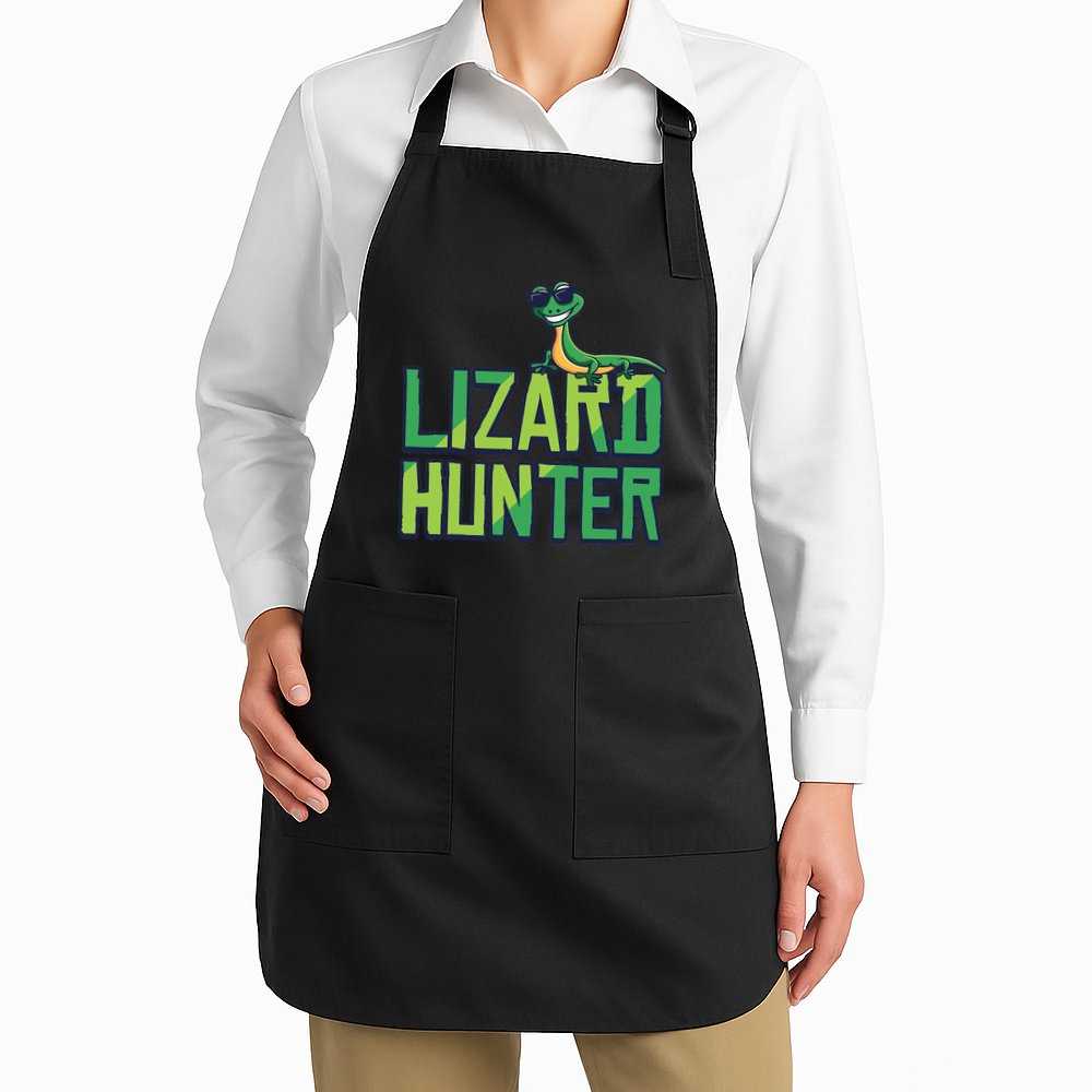 Lizard Hunter Funny Gecko Reptile Owner Gift Apron