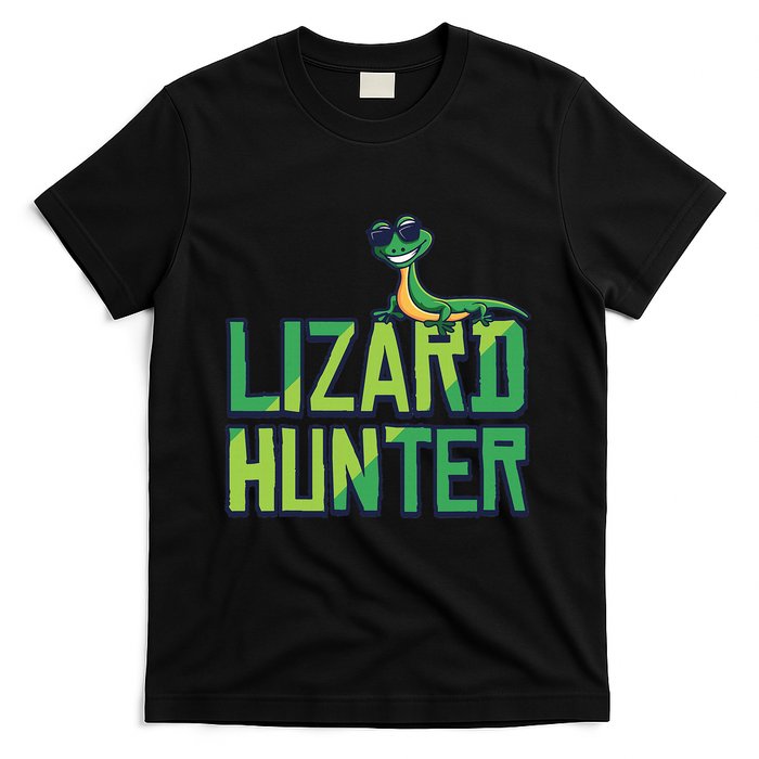 Lizard Hunter Funny Gecko Reptile Owner Gift T-Shirt