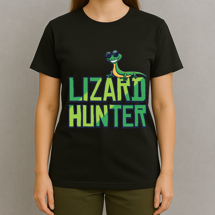 Lizard Hunter Funny Gecko Reptile Owner Gift T-Shirt