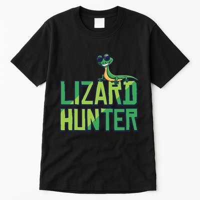 Lizard Hunter Funny Gecko Reptile Owner Gift Tall T-Shirt