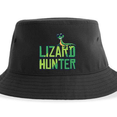 Lizard Hunter Funny Gecko Reptile Owner Gift Sustainable Bucket Hat