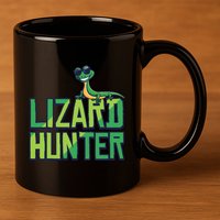 Lizard Hunter Funny Gecko Reptile Owner Gift 11oz C Handle Ceramic Mug