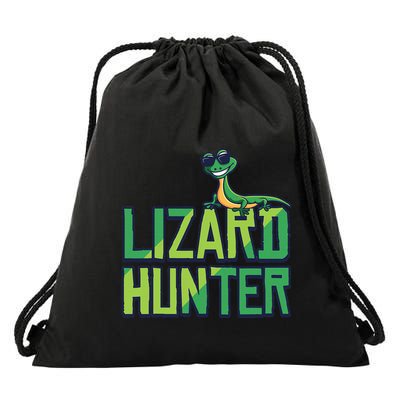 Lizard Hunter Funny Gecko Reptile Owner Gift Drawstring Bag