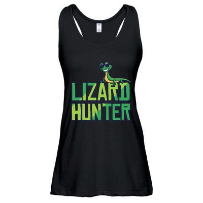 Lizard Hunter Funny Gecko Reptile Owner Gift Ladies Essential Flowy Tank