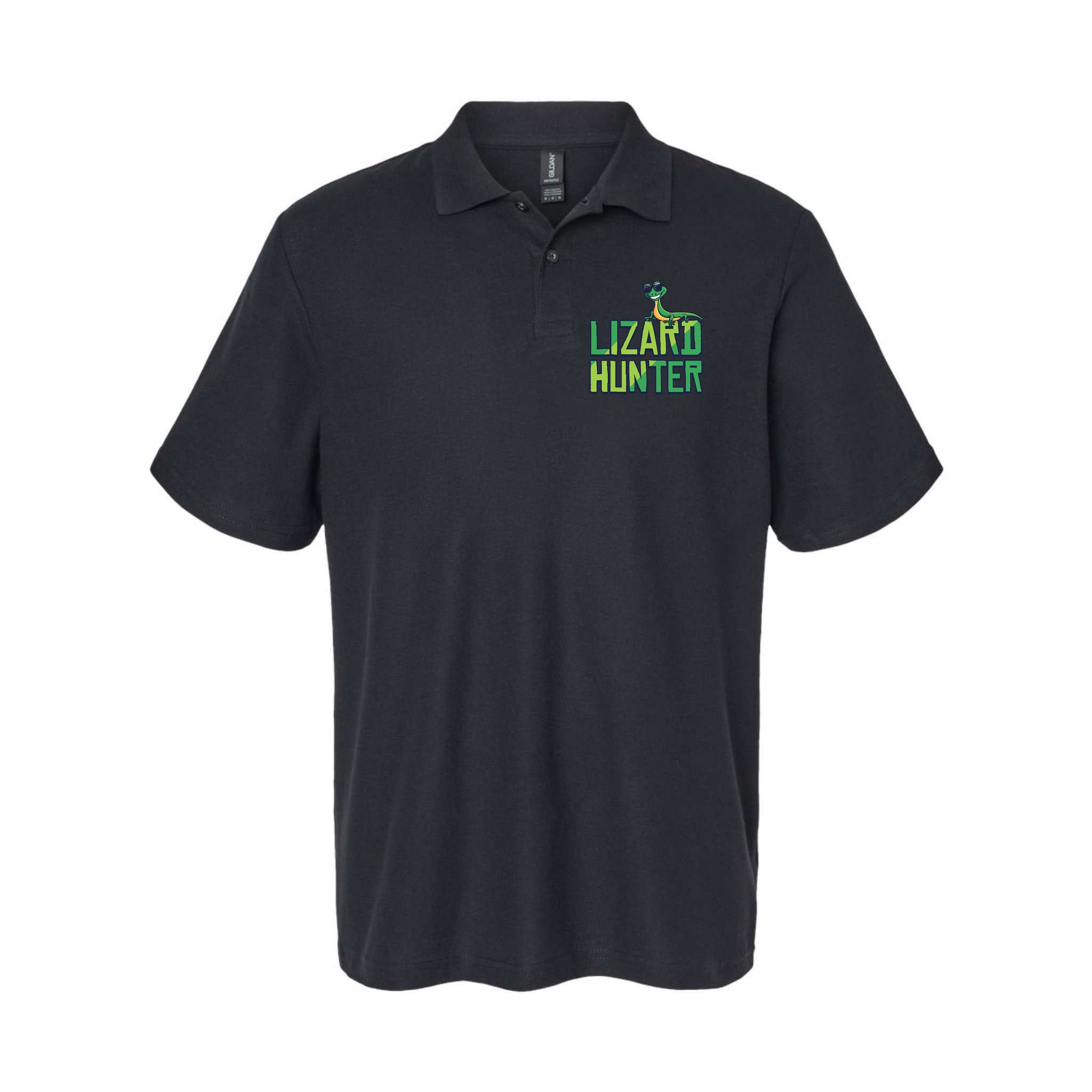Lizard Hunter Funny Gecko Reptile Owner Gift Polo