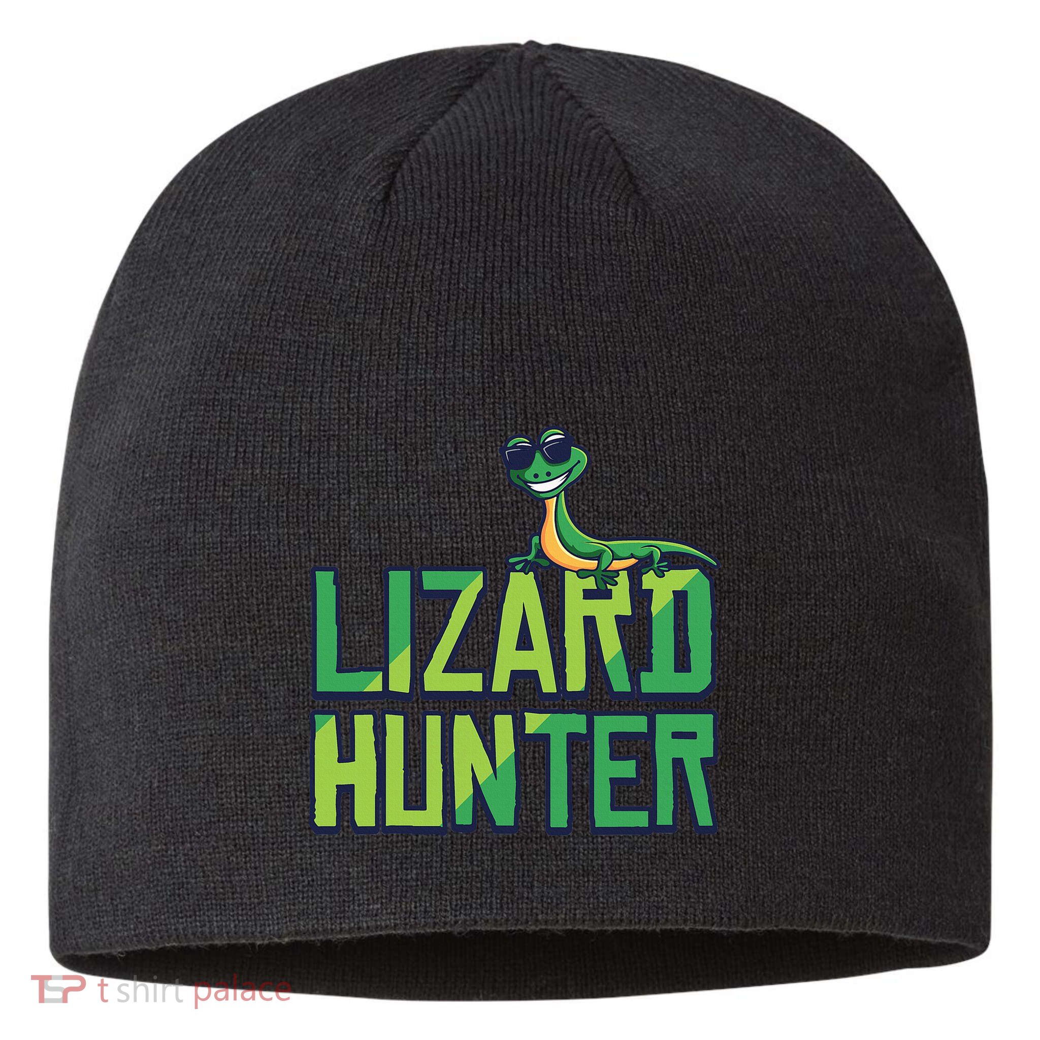 Lizard Hunter Funny Gecko Reptile Owner Gift Sustainable Beanie