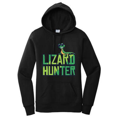 Lizard Hunter Funny Gecko Reptile Owner Gift Women's Pullover Hoodie