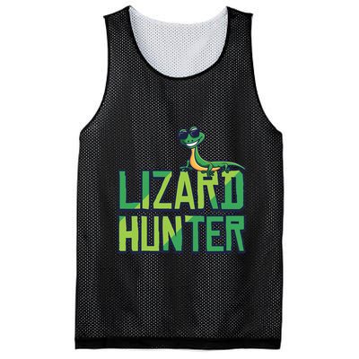 Lizard Hunter Funny Gecko Reptile Owner Gift Mesh Reversible Basketball Jersey Tank